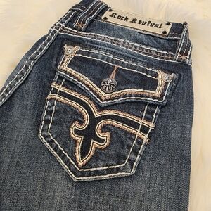 Rock Revival Women's Dark Blue Boot Cut Jeans